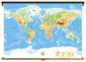 Intermediate Classroom World Maps - Academia Maps