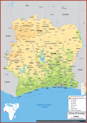 Côte D'Ivoire Maps - Academia Maps