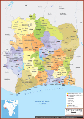 Côte D'Ivoire Maps - Academia Maps