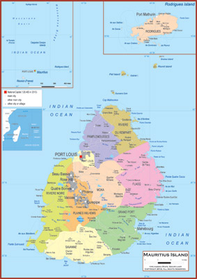 Mauritius Islands Maps - Academia Maps