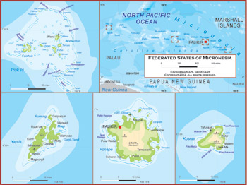 Micronesia Map - Academia Maps