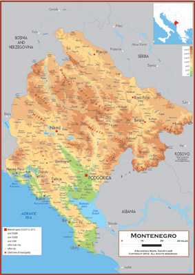 Montenegro Maps - Academia Maps