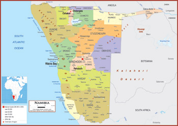 Namibia Maps - Academia Maps