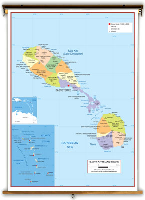 St Kitts and Nevis Maps - Academia Maps